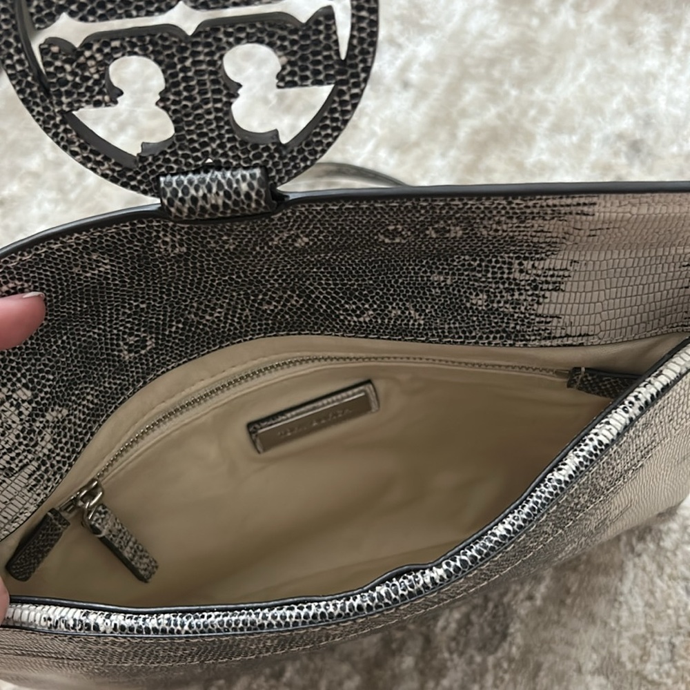 tory burch unique snakeskin ombré handbag with chain strap - Picture 4 of 7
